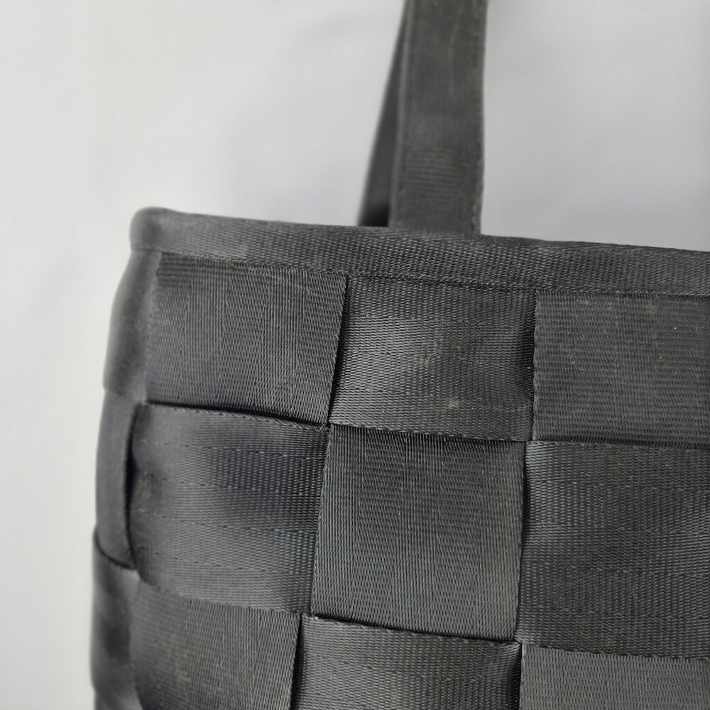 Vintage The Original Harveys Seatbelt Bag Black Tote Style - Picture 10 of 16